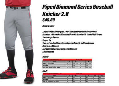 Knicker de baseball Russell Solid Diamond Series 2.0